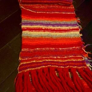 Free People Rainbow Knit Scarf
